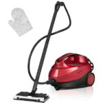 Topcobe 2000W Heavy Duty Multi-purpose Steam Cleaner Mop with Detachable Handheld Unit, Multi-Purpose Steamer for Home Use, Steamer for Cleaning Floor-Red