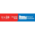 Great Value Everyday Strong Split Sheets Paper Towels, 12 Double Rolls - Image 3