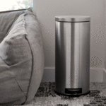 Nine Stars Kitchen Trash Can Combo, 13 and 1 Gallon Stainless Steel Step Garbage Bin with Soft Close Lid, Silver - Image 3