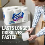 Scott 1000 Toilet Paper, 4 Rolls, 1,000 Sheets per Roll - Image 3
