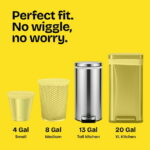 Glad ForceFlex Tall Kitchen Drawstring Trash Bags, 13 Gallon, Gain Lavender with Febreze Freshness, 110 Bags - Image 2