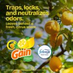 Glad ForceFlex Tall Kitchen Drawstring Trash Bags, 13 Gal, Gain Lemon Zest Febreze, 40 Count - Image 2